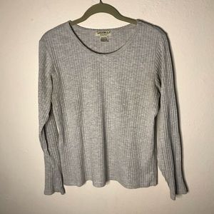 3/20 Eddie Bauer sleepwear gray long sleeve top